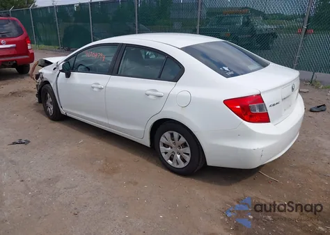 2012 Honda Civic Lx z USA, uszkodzony, nr VIN 2HGFB2F55CH335730